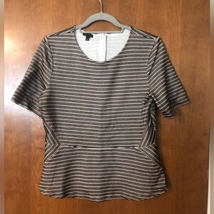 Talbots Peplum Top Size Large